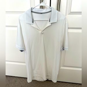 LuluLemon White Polo, Size Large